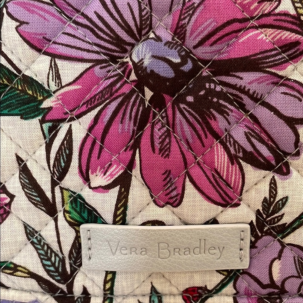 Vera Bradley Purple Floral Tote Bag - Picture 2 of 11